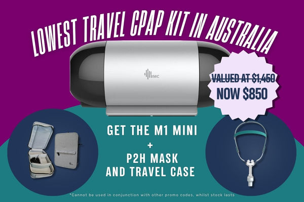 BMC M1 Mini APAP Travel Kit (P2H Nasal Pillow Mask Included)