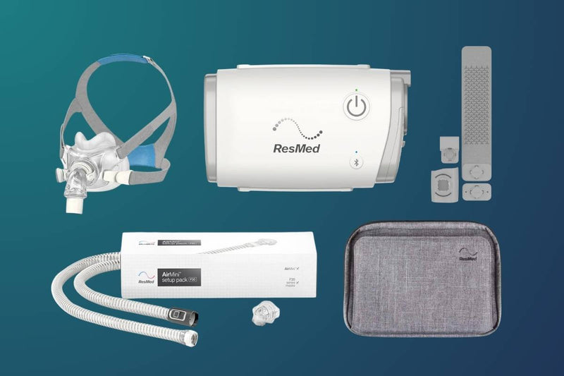 ResMed AirMini Automatic CPAP Bedside Starter Kit (Medium AirFit F30 Mask Included)