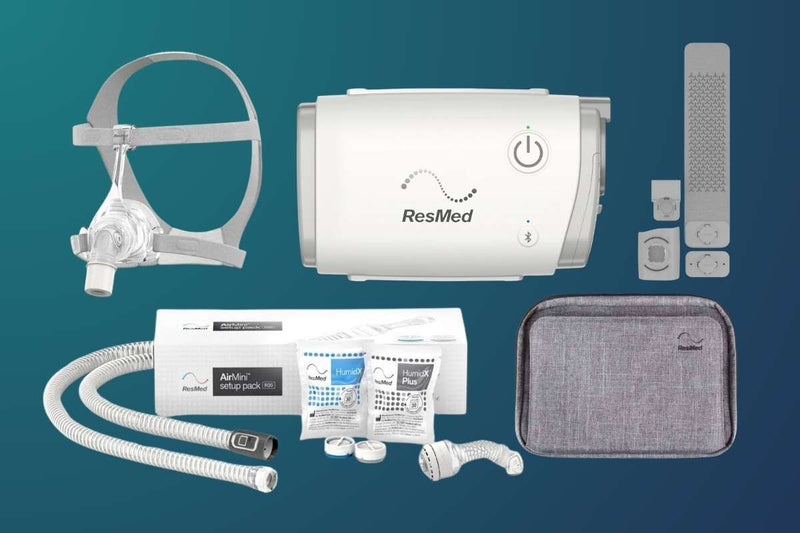 ResMed AirMini Automatic CPAP HumidX Starter Kit (Medium AirFit N20 Classic Mask Included)