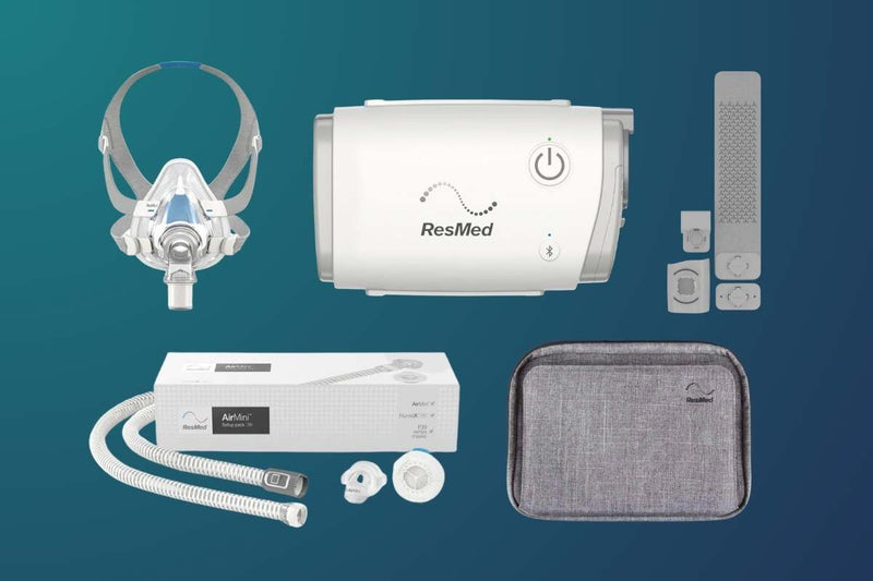 ResMed AirMini Automatic CPAP HumidX Starter Kit (Small AirFit F20 Mask Included)