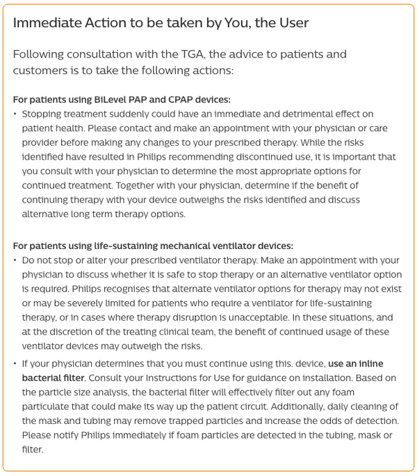 Have a recalled Philips machine? Your Replacement / Refund options explained.