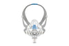 ResMed AirFit F20 mask front view showcasing full-face design for effective and comfortable CPAP therapy.