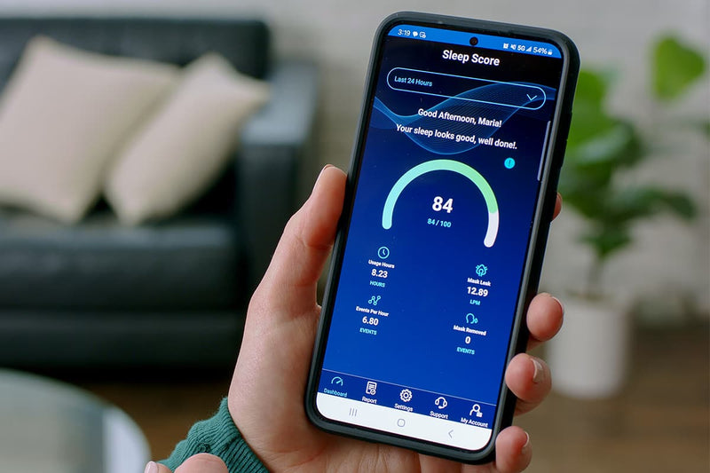 Transcend Micro Automatic Travel CPAP Machine (Incl. AirMist Waterless Humidifier & WhisperSoft Muffler)