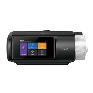 Yuwell BreathCare III Auto CPAP device with integrated humidifier and 3.5-inch color touch screen.