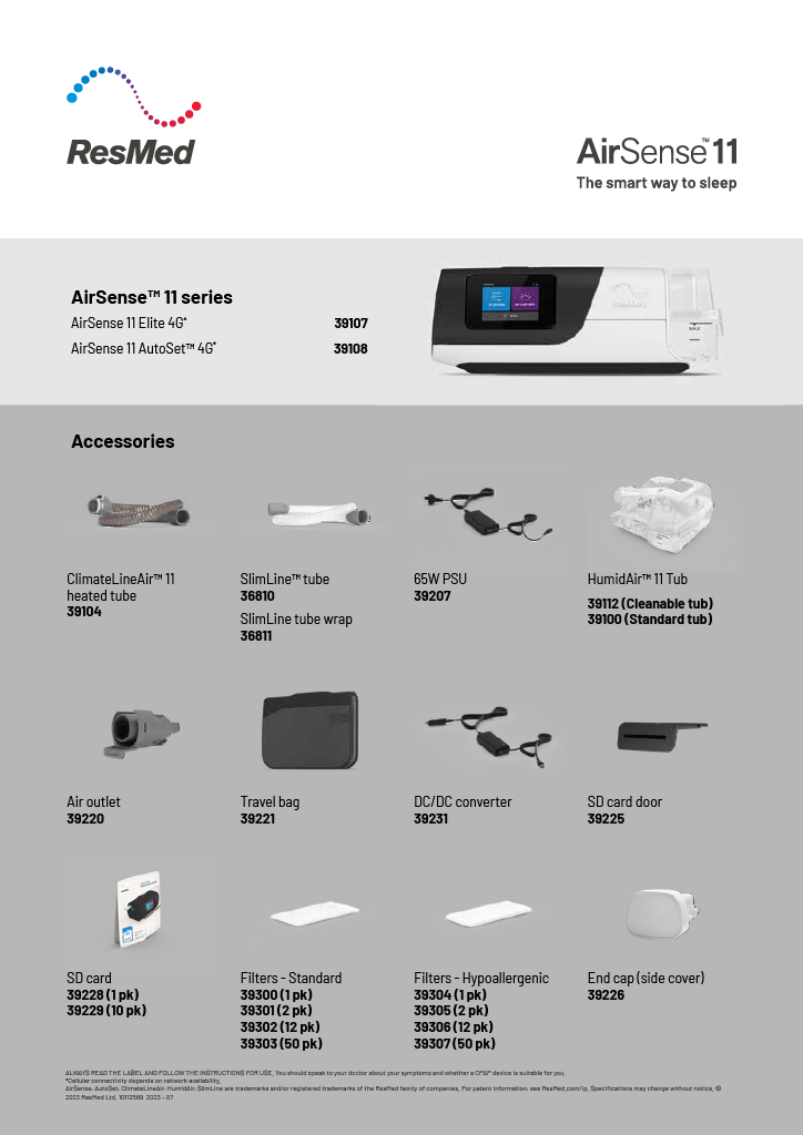 AirSense 11 Accessories Guide AirSense 11 Accessories Guide