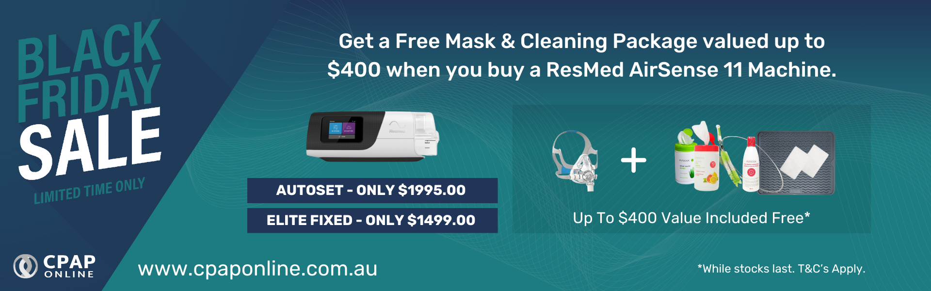 CPAP-Online-Australia-Black-Friday-Cyber-Monday-2023-Banner-AirSense-11